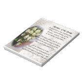 Mutter des britischen Gedichts - Wedding Bouquet 2 Notizblock (Rotiert)