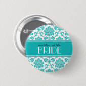 Mutter des Brückenkopfes in Aquamarin Button (Vorne & Hinten)