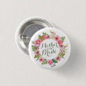 Mutter des Buttons "Bride Elegant Wreath" (Vorne & Hinten)
