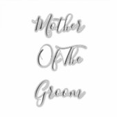 Mutter des eleganten und eleganten Dekors im Groom Aufkleber (Vorderseite)
