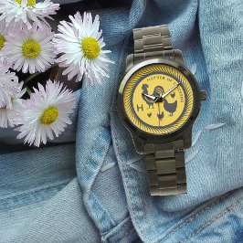 Mutter des ersten Monogrammes der Hühner Armbanduhr