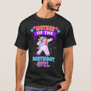 Mutter des Geburtstags der Girl Unicorn Geburtstag T-Shirt