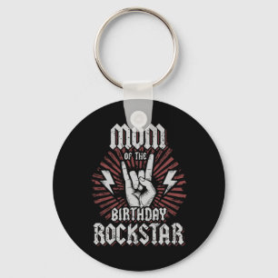 Mutter des Geburtstags-Rockstars passendes Rocker- Schlüsselanhänger