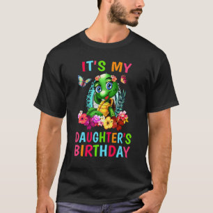 Mutter des Geburtstags-Schildkröten-Mädchens passe T-Shirt