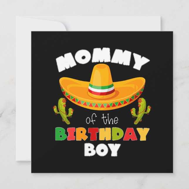 Mutter des Geburtstagsjungen Cinco de Mayo (Vorderseite)