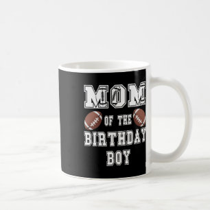 Mutter des Geburtstagsjungen Football-Fan-Familie  Kaffeetasse
