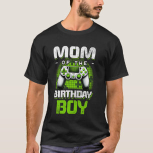 Mutter des Geburtstagsjungen Gamer Videospiel-Cont T-Shirt
