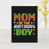 Mutter des Geburtstagsjungen Geburtstagsfeier Vide Karte (Gelbe Blume)