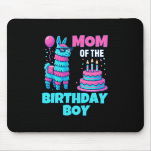 Mutter des Geburtstagsjungen-Llama-Piñata-Party-Fa Mousepad