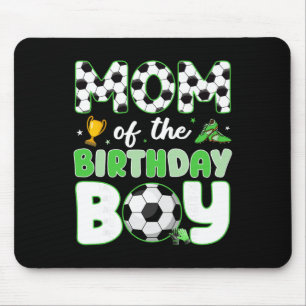 Mutter des Geburtstagsjungen Lustiger Fußball-Gebu Mousepad