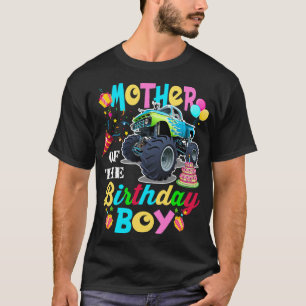 Mutter des Geburtstagsjungen Monsters Truck Geburt T-Shirt