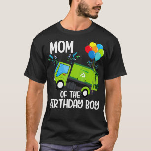 Mutter des Geburtstagsjungen Müllwagen Geburtstags T-Shirt