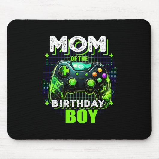 Mutter des Geburtstagsjungen passendes Videospiel  Mousepad (Vorne)
