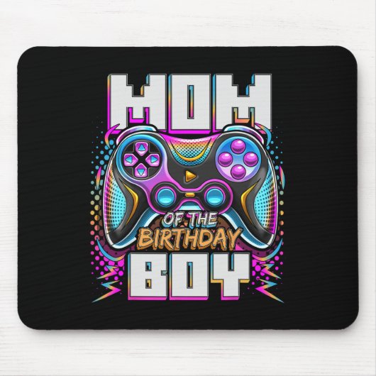 Mutter des Geburtstagsjungen passendes Videospiel Mousepad (Vorne)