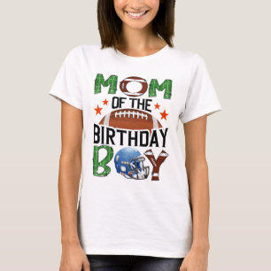 Mutter des Geburtstagsjungen Spieltags Football-Fa T-Shirt
