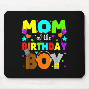Mutter des Geburtstagsjungen Sprunky Farbige Party Mousepad