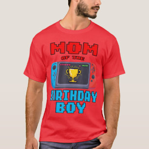 Mutter des Geburtstagsjungen Videospiel-Themen-Geb T-Shirt