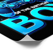 Mutter des Geburtstagsjungen Videospieler Gaming  Poster (Ecke)