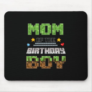 Mutter des Geburtstagsjungen Videospieler Pixel Ge Mousepad