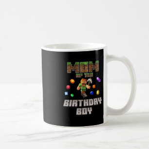 Mutter des Geburtstagsjungen Videospieler Pixelzah Kaffeetasse