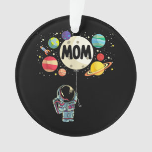 Mutter des Geburtstagsjungen Weltraumastronaut 1. Ornament