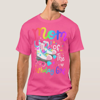 Mutter des Geburtstagskindes Skater Rollschuh Fami T-Shirt