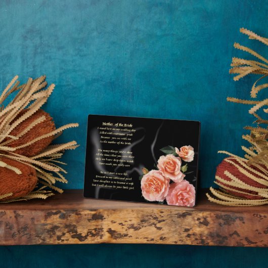 Mutter des Gedichts - Rosa Blume Fotoplatte (Seite)