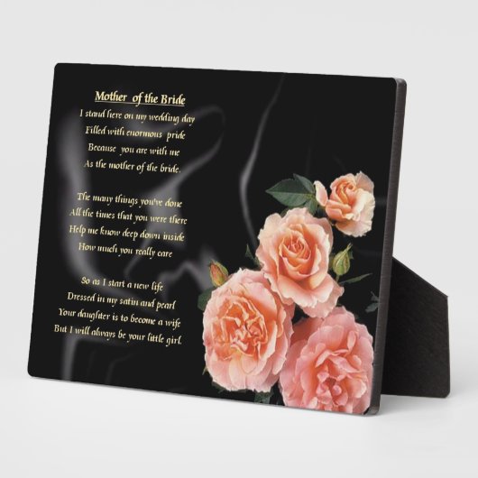 Mutter des Gedichts - Rosa Blume Fotoplatte (Seite)