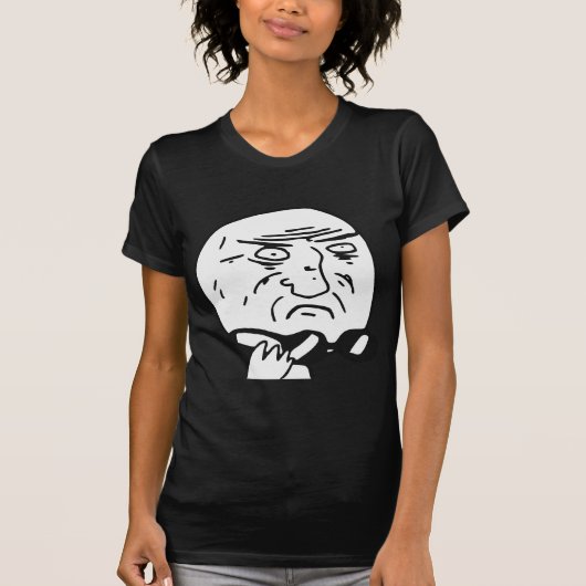 Mutter des Gott-Raserei-Gesichts-Comic Meme T-Shirt (Vorderseite)