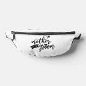 Mutter des Groom Black Text auf White Fanny Pack Bauchtasche (Ablage )