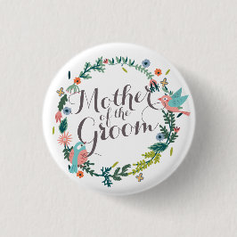 Mutter des Groom-Blumenkranzes Hochzeitsschaltfläc Button