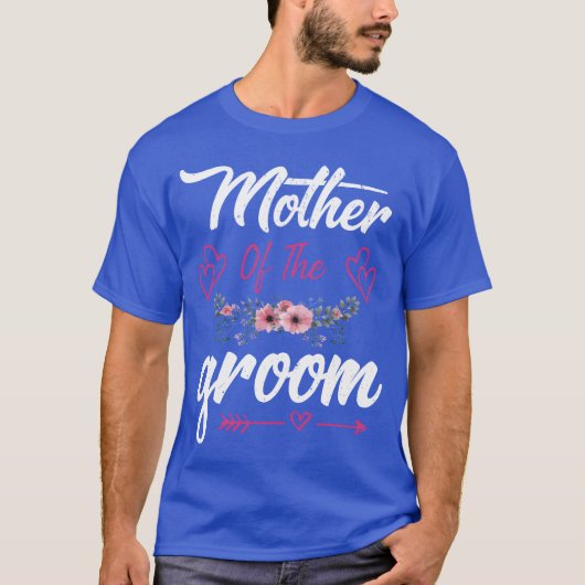 Mutter des Groom Bride Retro T-Shirt (Vorderseite)