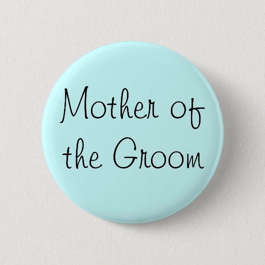 Mutter des Groom-Buttons Button (Vorderseite)