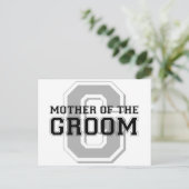 Mutter des Groom Cheer Postkarte (Stehend Vorderseite)