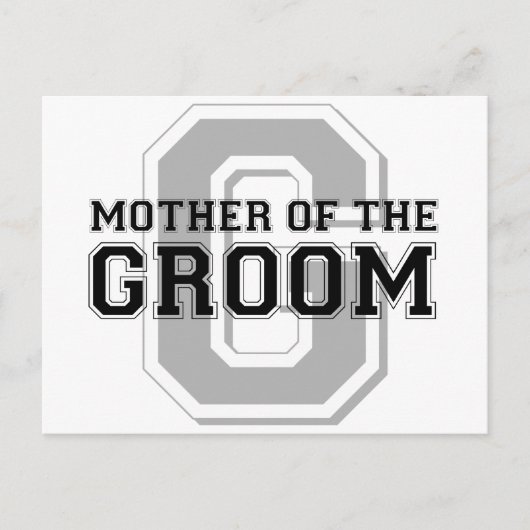 Mutter des Groom Cheer Postkarte (Vorderseite)
