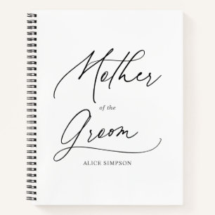 Mutter des Groom-Chic-Skript-Notebooks Notizblock