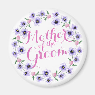 Mutter des Groom Floral Wedding Magnet