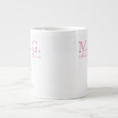 Mutter des Groom-Hochzeitdatums Jumbo-Tasse (Vorderseite)