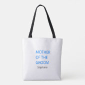 Mutter des Groom Hochzeitsgeschenke Gefallen Blue Tasche (Rückseite)