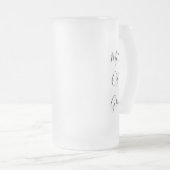 Mutter des Groom Hochzeitsgeschenks begünstigen mo Mattglas Bierglas (VorderseiteRechts)