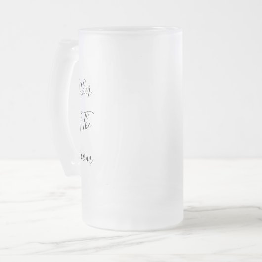 Mutter des Groom Hochzeitsgeschenks begünstigen mo Mattglas Bierglas (Vorderseite Links)