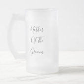 Mutter des Groom Hochzeitsgeschenks begünstigen mo Mattglas Bierglas (Links)