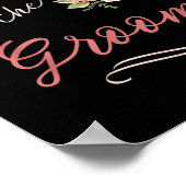 Mutter des Groom-Hochzeitssemans Brautparty Poster (Ecke)