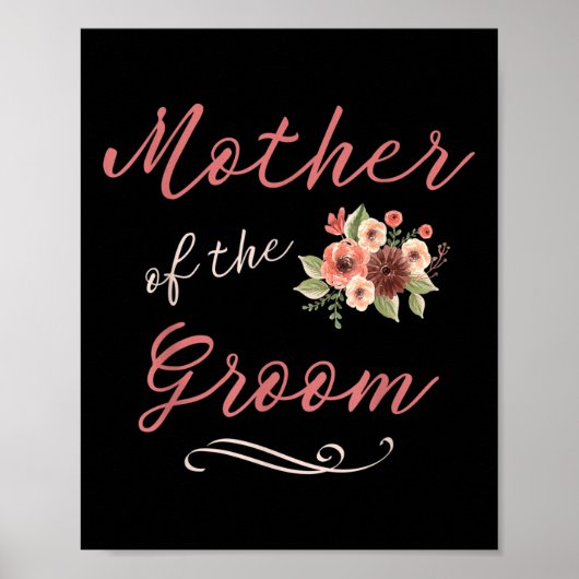 Mutter des Groom-Hochzeitssemans Brautparty Poster (Vorne)