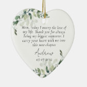 Mutter des Groom Keepake Keramik Ornament (Rechts)