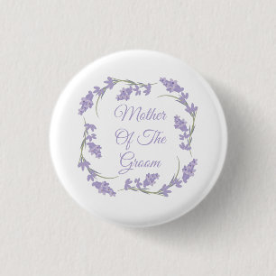 Mutter des Groom Lavender Floral Kranz Button