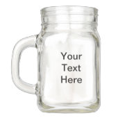 Mutter des Groom Mason Jar Cup Einmachglas (Rückseite)