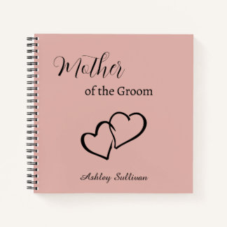 Mutter des Groom-Notebook-Hochzeitsgeschenk Notizblock