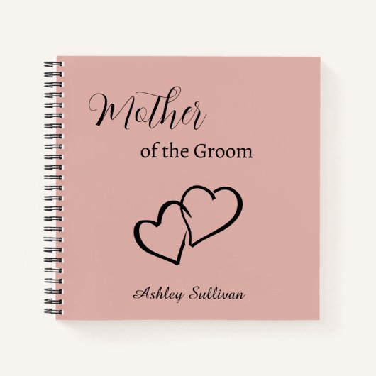 Mutter des Groom-Notebook-Hochzeitsgeschenk Notizblock (Vorderseite)