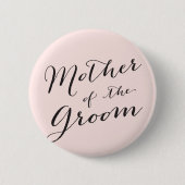 Mutter des Groom-Script-Hochzeitsszenario-Brautpar Button (Vorderseite)